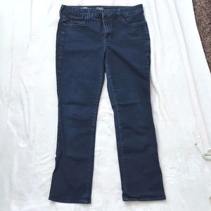 NYDJ Marilyn Straight Leg, sz 14 Tall, dark wash